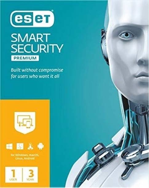 ESET 3 PC 1 Year Premium Security Compatible with Windows and Mac, Android (Email Delivery - No CD)