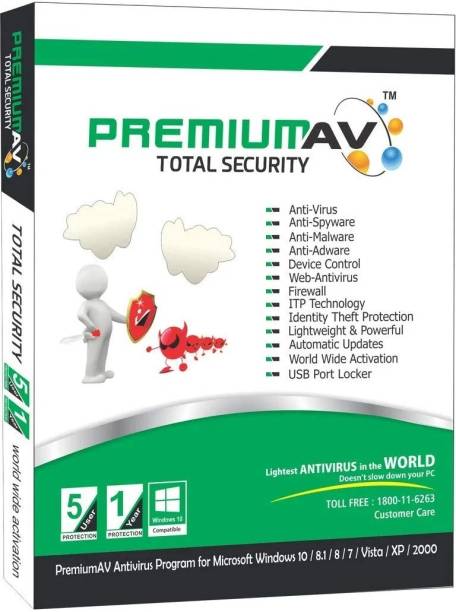 PremiumAV 5 PC 3 Years Total Security (Email Delivery - No CD)