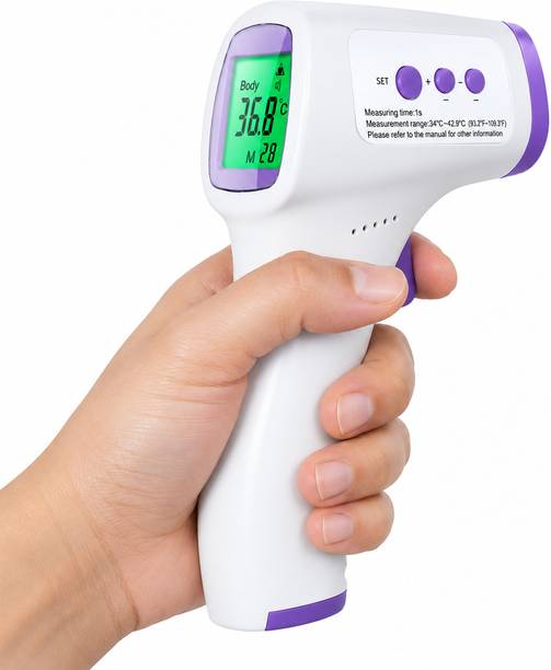 HEALBIRD Non-Contact Laser Infrared Forehead Thermometer Gun for Fever for Adults & Kids| Free 2X AAA Batteries | Thermometer