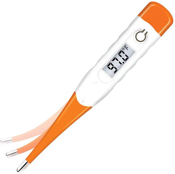 BPL MCP Flexible Tip Orange Waterproof Digital Thermometer Flexible tip Waterproof Dual Scale Fahrenheit & Celsius Thermometer