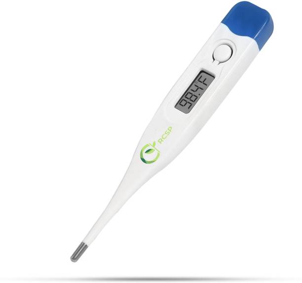 RCSP Digital Temperature One Touch Operation For Child and Adult Quick Measurement Oral or Underarm Use for Fever Check Celsius & Fahrenheit Thermometer