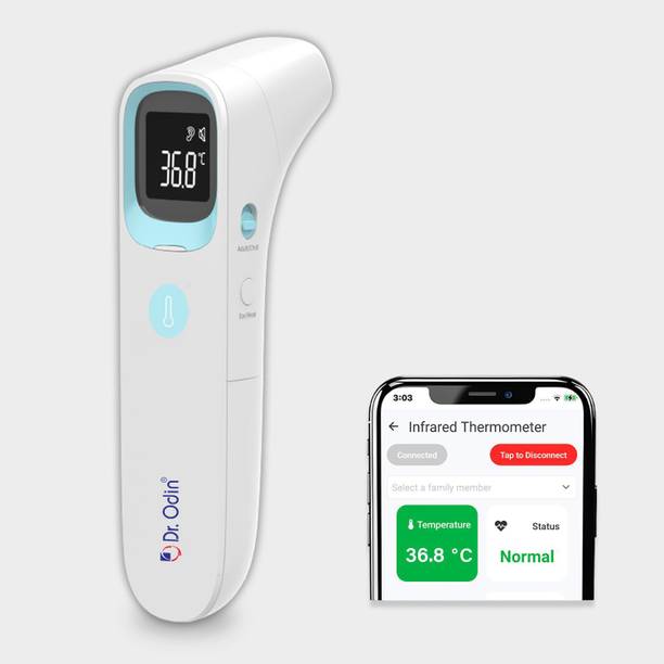 Dr. Odin OIR007BT Smart Infrared Temperature Scanner with App Monitoring & Clear Digital Display Thermometer