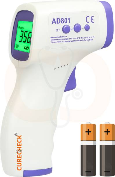 curecheck Infrared Thermometer with 2AA Batteries AD801 Thermometer