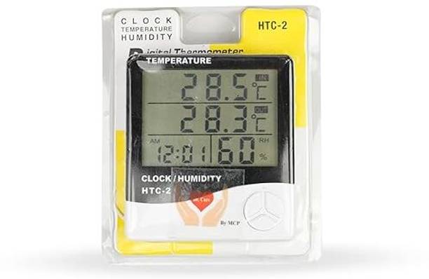 MCP HTC-2 Digital Hygrometer Accurate & LCD Display Thermometer Indoor & Outdoor Sensor Thermometer