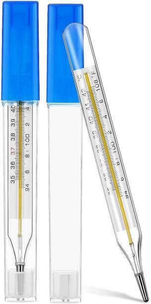 ORANCLE CARE Manual Clinical Thermometer Medical Grade Glass Thermometer for Adults & Kids, No Battery Required (2pc) Thermometer