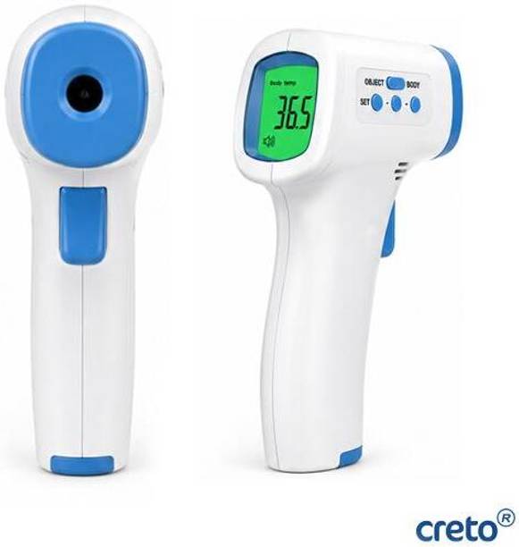 CRETO GL-EN-0088 Fast Infrared Thermometer with Fever Alarm & 3 Color Temperature Screen Thermometer