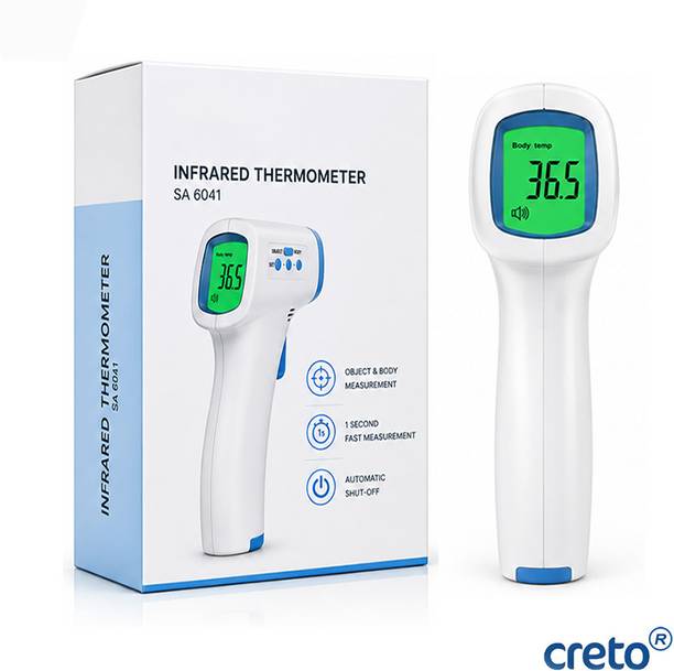 CRETO GL-EN-32 Infrared Thermometer with Fast Measurement, Fever Alert & Auto Shutoff Thermometer