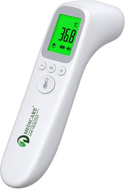D MEDICARE AD-802 Digital Infrared Laser Thermometer Gun for fever |Non Contact | Accurate Reading Thermometer