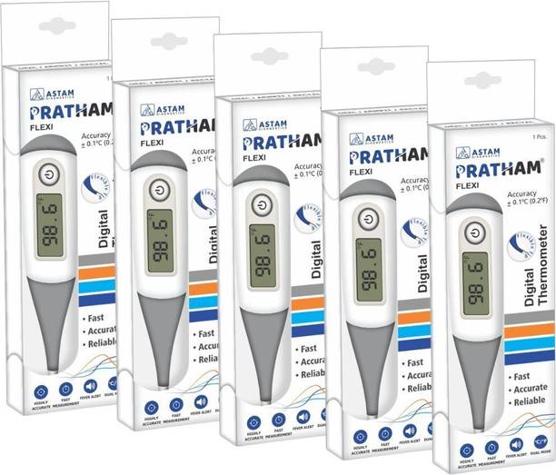 ADICARE Pratham Flexible Digital Thermometer (Pack of 5) | Fast & Accurate Temperature Reading | Fever Check Thermometer For Adults & Kids Thermometer