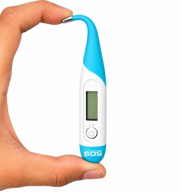 Bos Medicare Surgical DFT-1001 Digital Thermometer MultiColor | Adults & Kids, Flexible Tip Accurate Readings Thermometer