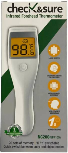 PREQURE Chek and sure infrared forhead thermometer with 1 year warranty Forhead thermometer Thermometer