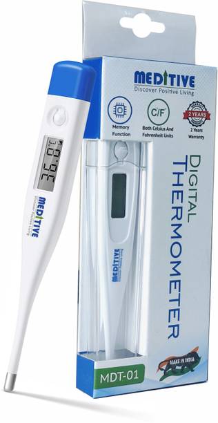 MEDITIVE MDT-01 Digital Thermometer for Adults, Child (Celsius & Fahrenheit) Units Measurement Thermometer