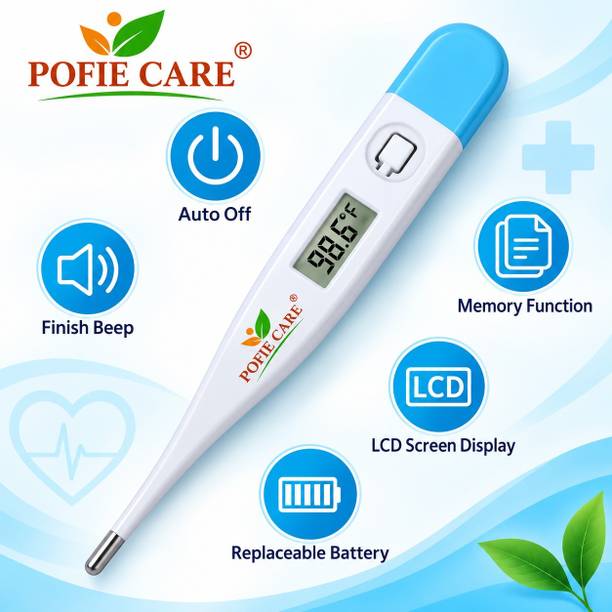 POFIE CARE Digital Thermometer Easy Quick Measurement of Oral & Underarm Temperature With Battery Thermometer