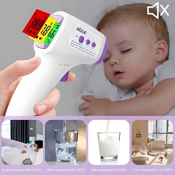 HEALBIRD Non-Touch Infrared Forehead Thermometer for Fever for Adults & Kids| Free 2X AAA Batteries | Thermometer