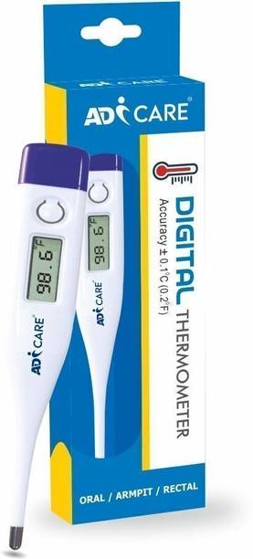 ADICARE Mercury-Free Digital Thermometer for Kids & Adults with Fever Alarm & Memory Function Low Battery Indicator Fast Reading Thermometer