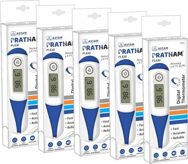 ADICARE Pratham Flexible Digital Thermometer (Pack of 5) | Fast & Accurate Temperature Reading | Fever Check Thermometer For Adults & Kids Thermometer