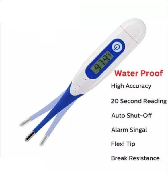 rsc healthcare Flexible Tip Digital Thermometer for Fever Body Temperature Machine for Kids Adults & Babies Thermometer with Fever Alarm Thermometer Thermometer