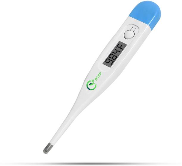 RCSP Digital Body Temperature Check For Child and Adult Quick Measurement Oral or Underarm Use for Fever Check Celsius & Fahrenheit Thermometer