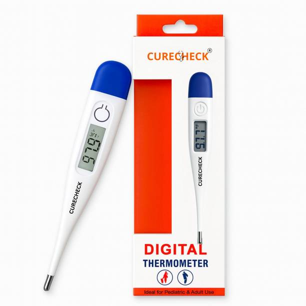 curecheck DigitalThermometer for Fever | Accurate Temperature | For Kids & Adults | Fast Reading in 12 Sec | Waterproof Thermometer