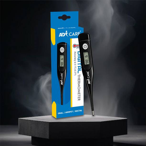 ADICARE Mercury-Free Digital Thermometer for Kids & Adults with Fever Alarm & Memory Function Low Battery Indicator Fast Reading Thermometer