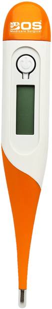 HCG Healthcure generation Waterproof Flexible Tip Plastic Digital Thermometer Unisex for Fever Check Home and Accurate Body Temperature Thermometer for Fever Oral,LCD Display (Pack of 1) Thermometer