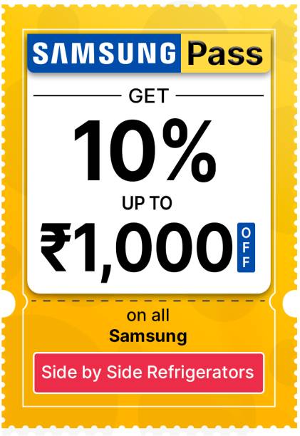 Samsung Pass Get 10% upto 1000 off on Refrigerators