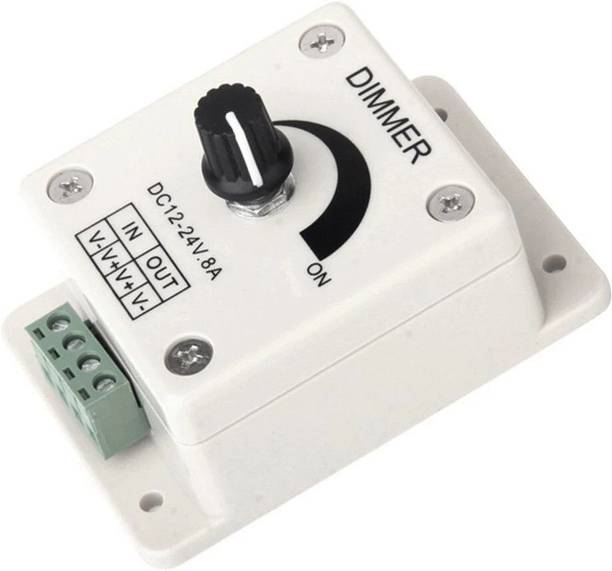 GoodsBazaar Dimmer LED Light Switch Dimming Brightness Controller 12 V to 24v 8A 8 A Rotary Dimmer