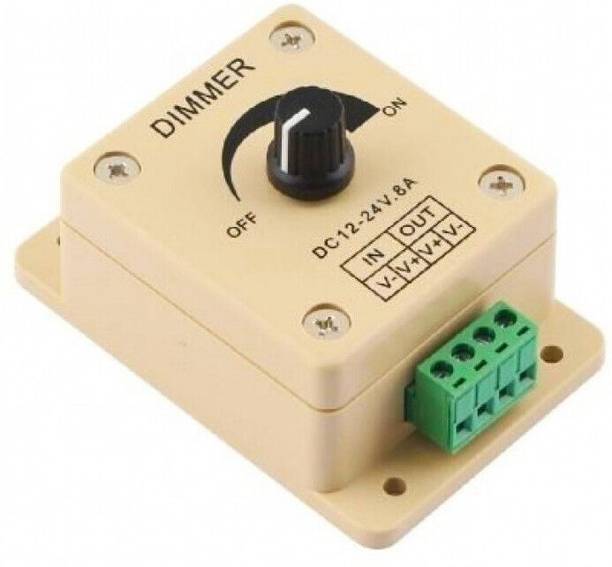 Divinext 12V-24V 8A Adjustable Dimmer Switch For Single LED Strip 8 A Rotary Dimmer