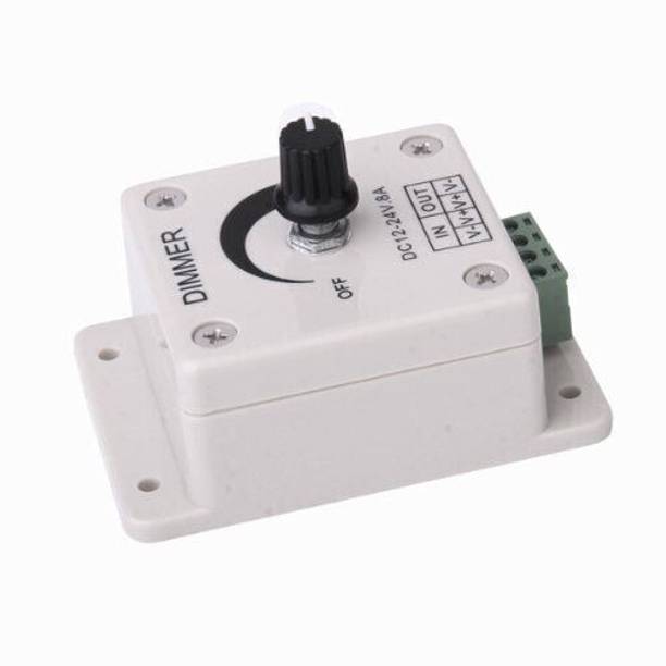 GoodsBazaar Dimmer LED Light Switch Dimming Brightness Controller for Strip 12 V to 24v 8A 8 A Rotary Dimmer