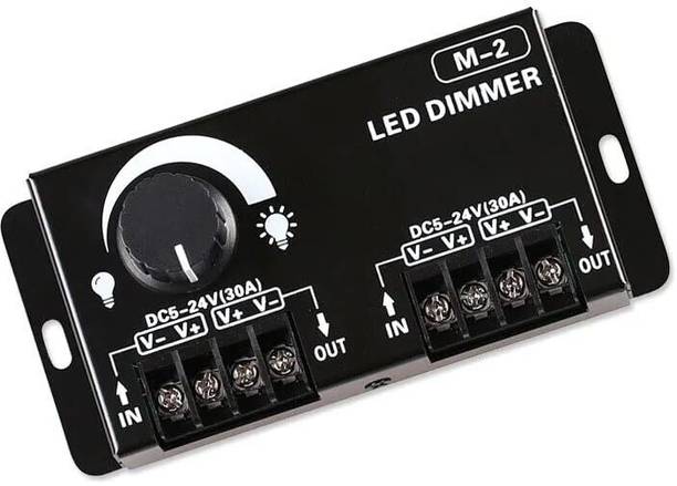 DHRUV-PRO 1200W 60A High Power DC 5V-24V Brightness Dimming Adjustable Knob Switch 60 A Rotary Dimmer