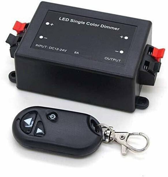 NARANG Wireless Remote LED Light Dimmer Controller 12V-24V DC 96W Adjust Brightness 8 A Rotary Dimmer