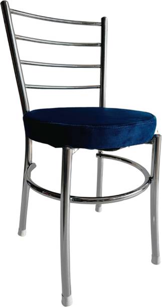 APPLE FURNITURE Stylish Durable Dining Chair with Cushion Steel Chrome Chair Metal Dining Chair