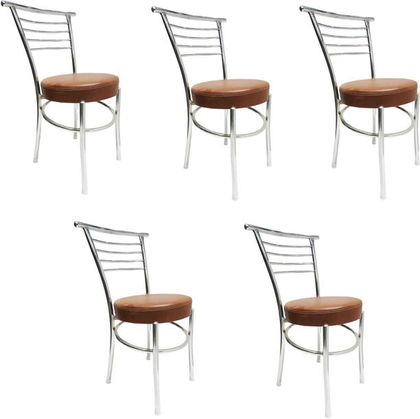 RATISON Office Visitor Student Study Chair Home Resturants Steel Dining Chair Leatherette Dining Chair