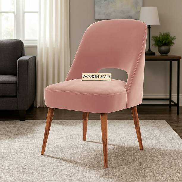 Wooden Space Dining Chair, Study Chair, Accent Chair in Fabric, Vintage Chair Lounge Chair Solid Wood Dining Chair