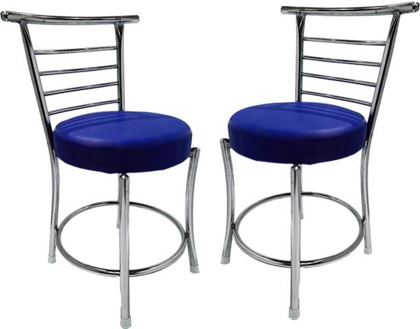 RW REST WELL RW-158 Comfortable Multi Purpose with a Leather Cushion Metal Dining Chair