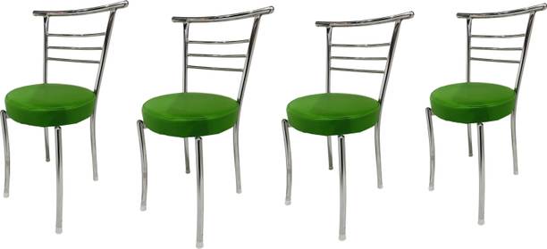 P P CHAIR Steel Dining Home Restaurant Steel Frame and Leather seat Without arm Chair Metal Dining Chair