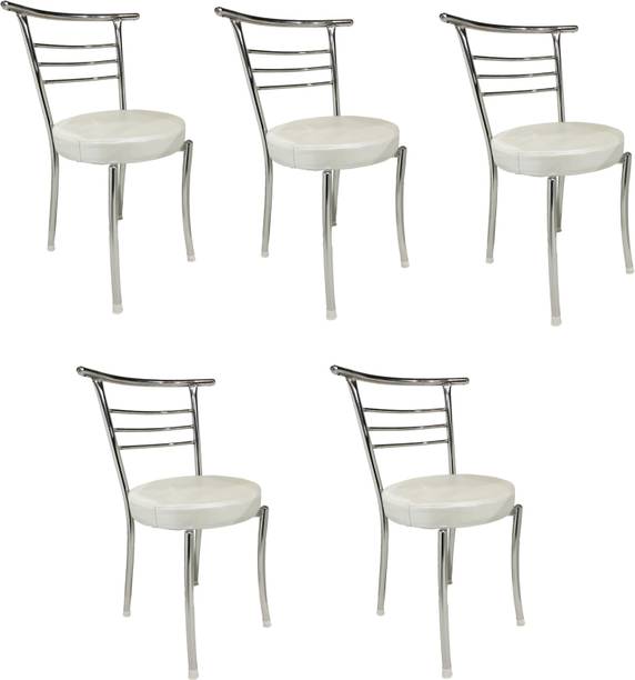 GOYALSON Chrome Chair Office Visitor Student Study Chair Home Resturants Dining Chair Metal Dining Chair