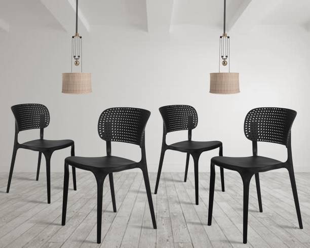 Rose Designer Chairs ROSE Evaa Cafe Plastic Chairs, Restaurant Chair with Backrest, Plastic Dining Chair