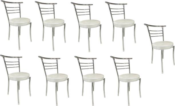 GOYALSON Chrome Chair Office Visitor Student Study Chair Home Resturants Dining Chair Metal Dining Chair