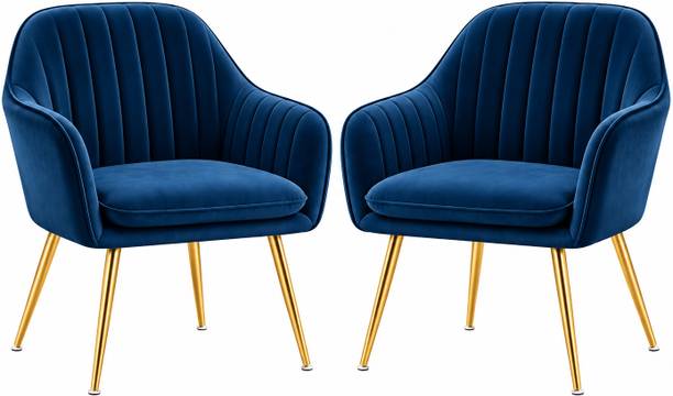 MKN Velvet Accent Chair Set of 2 Fabric Dining Chair