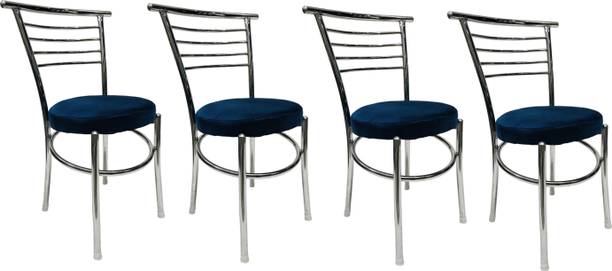 OFFICE SEATING Home Office Hotel Dining Chair Ergonomic with Steel Chrome and Leather seat Metal Dining Chair