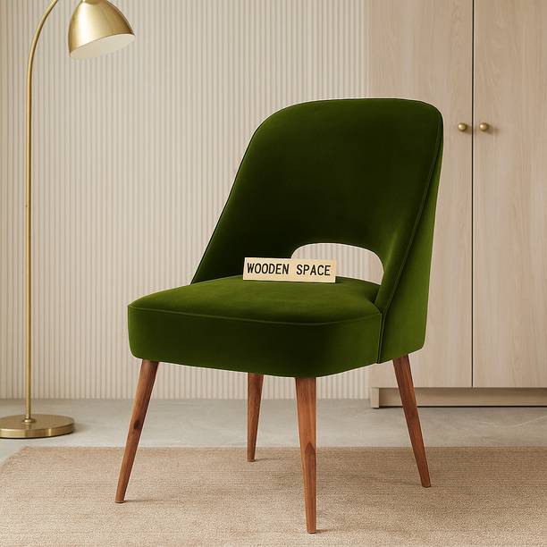 Wooden Space Dining Chair, Study Chair, Accent Chair in Fabric, Vintage Chair Lounge Chair Solid Wood Dining Chair