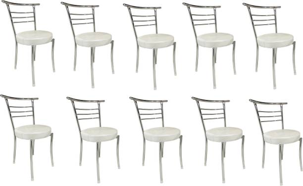 GOYALSON Chrome Chair Office Visitor Student Study Chair Home Resturants Dining Chair Metal Dining Chair