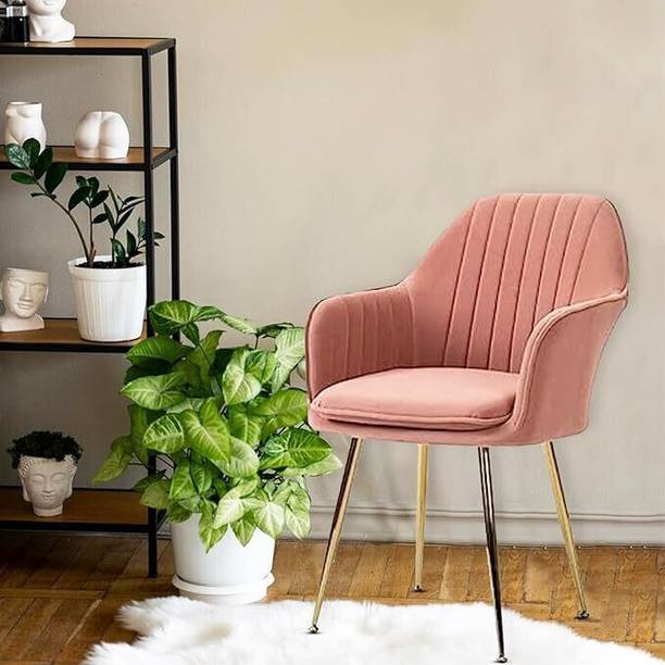 Toxigo Velvet Dining Chairs, Cushion Seat Chair for Living Room Bedroom Restaurant Fabric Dining Chair