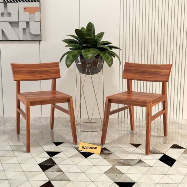 WAITROSE Sheesham Wooden Seat of 2 Dining Chair | Study Chair\ Office Chair Solid Wood Dining Chair