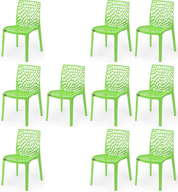 SOMRAJ Chair Dining Plastic Designer Web Plastic Living Room Indoor Outdoor Chair Plastic Dining Chair