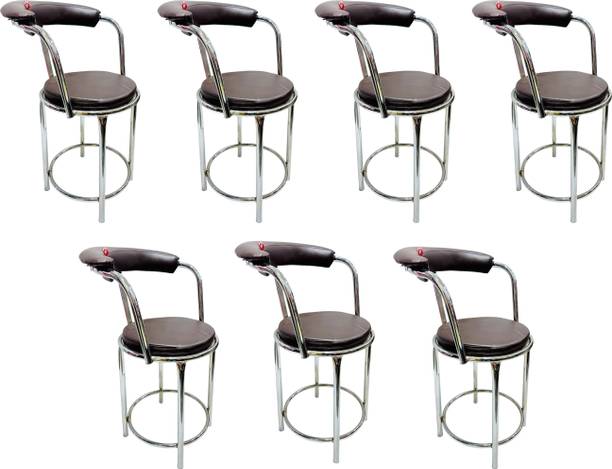 GOYALSON Steel Stool chair Home/Office/Visitor/Study/Executive/Computer/Student Stool Metal Dining Chair