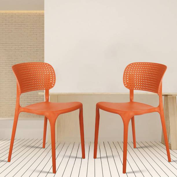 Rose Designer Chairs ROSE Evaa Cafe Plastic Chairs, Restaurant Chair with Backrest, Plastic Dining Chair