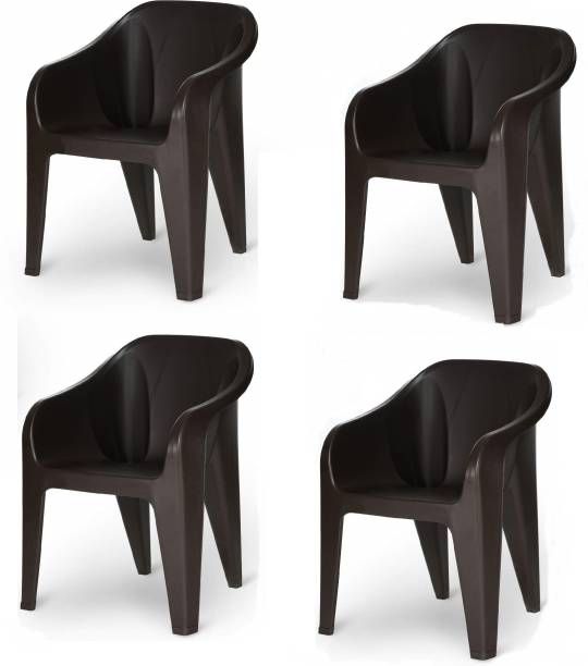 JOLLY Chairs set of 4 , Home, Office, Kitchen, Room, Strong and Sturdy Plastic Dining Chair