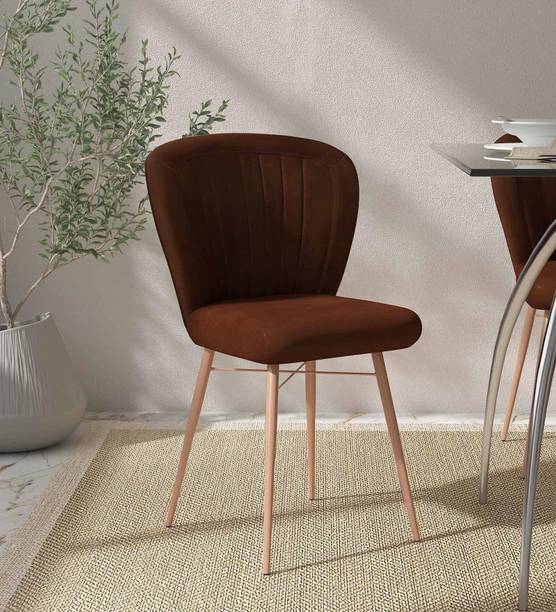 Casacraft From Pepperfry Borba Leather Mid Back Dining Chair/Arm Chair For Home Leather Dining Chair